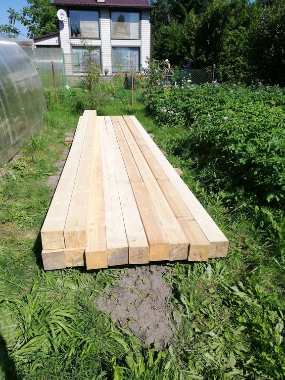 Брус 150х150х6000 мм естественной влажности сорт 1-2 хвойные породы ...